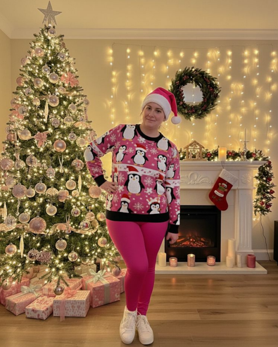 Lipödem Heldin Lyn in einem weihnachtlichen Setting