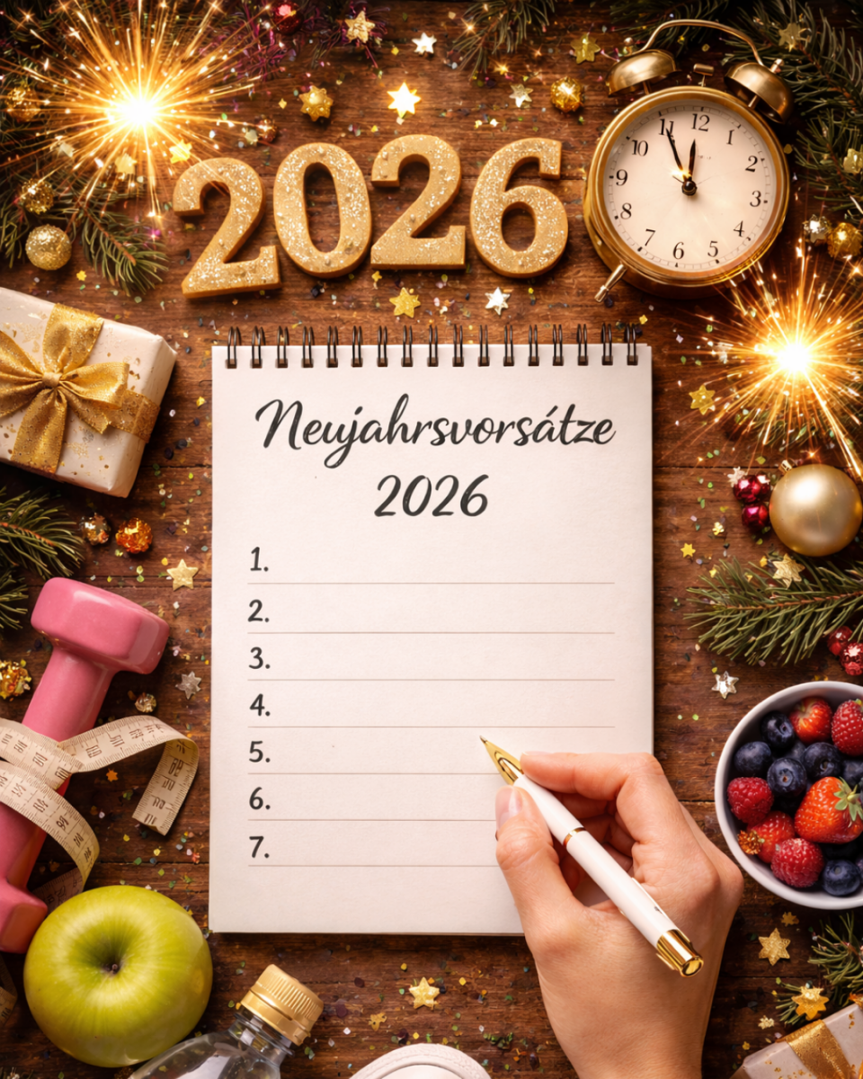 Eine Liste mit Vorsätzen für das Jahr 2026. Die Liste ist noch leer.